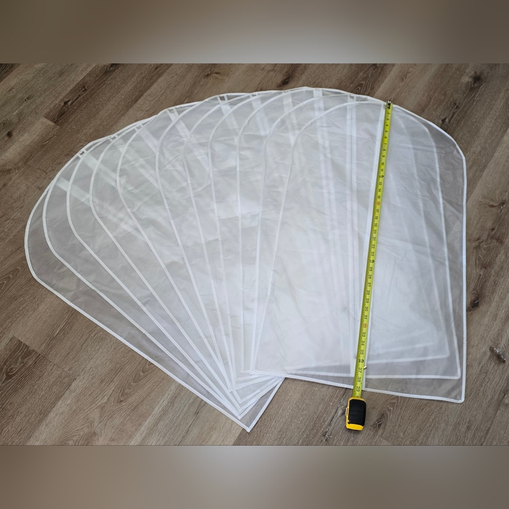White Garment Bags, 39in X 23in, 11pcs